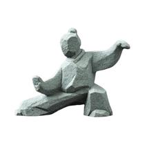 Estátua De Pedra De Mestre De Tai Chi Estilo Chinês, Decoração De Mesa, Animal De Estimação Para