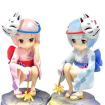 Estátua de PVC Chibi Figures Re: Zero Rem & Ram de 14,5 cm Estátua de PVC Chibi Figures Re: Zero Rem & Ram de 14,5 cm