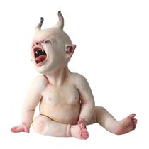 Estátua de resina de 12 cm da boneca Halloween Scary Ghost HXZDEY