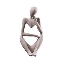 Estátua De Resina Do Pensador Abstrato, Decoração Nórdica Para Escritório E Casa, Escultura De Arte Estátua De Resina Do Pensador Abstrato, Decoração Nórdica Para Escritório E Casa, Escultura De Arte
