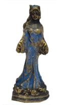 Estátua de resina orixa iemanja (2) mini 9cm orixa umbanda imagem