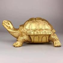 Estátua De Tartaruga Da Longevidade Em Cobre Puro, Escultura De Animal Para Decoração De Casa,