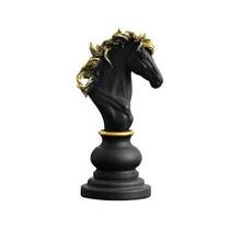 Estatua Decoração Peças De Xadrez Cavalo Trofel Escultura Média Estátua 25cm Estatua Decoração Peças De Xadrez Cavalo Trofel Escultura Média Estátua 25cm