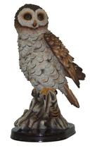 Estátua Decorativa Coruja Grande Resina Enfeite p/ Casa 32cm
