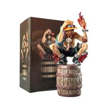 Estátua Decorativa De Anime Ace Com Chamas, Modelo De Balde De Vinho Conversível De Duas Cabeças,