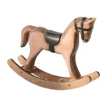 Estátua decorativa de cavalo de balanço Fenteer Wooden Vintage