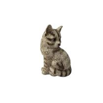 Estátua decorativa gato sentado - resina Estátua decorativa gato sentado - resina