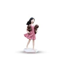 Estátua Decorativa Menina Filha Sobrinha Afilhada C/2 DOG 16 Cm Pintura Impecável - AVB DECOR