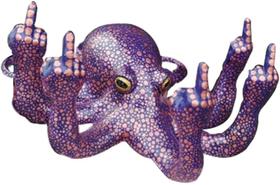 Estátua decorativa OUPADA Luminous Gesture Octopus Resin Purple Estátua decorativa OUPADA Luminous Gesture Octopus Resin Purple