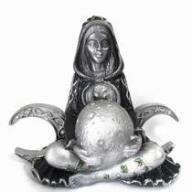 Estátua Deusa Gaia Mãe Terra Triluna Wicca 13cm - Preto Estátua Deusa Gaia Mãe Terra Triluna Wicca 13cm - Preto