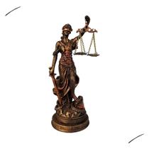 Estátua Direito Themis Deusa Justiça Tamanho Pequeno Balança