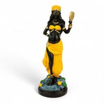 Estatua Do Orixa Oxum Gravida Em Resina Com 22 Cm Única