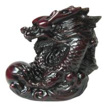 Estátua Dragão Chinês Vermelho Feng Shui Import Resina 7,5x5x7,5 cm Estátua Dragão Chinês Vermelho Feng Shui Import Resina 7,5x5x7,5 cm