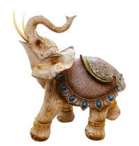 Estátua Elefante Branco Prosperidade e Poder Espiritual 32cm Estátua Elefante Branco Prosperidade e Poder Espiritual 32cm