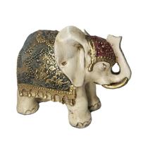 Estátua Elefante Decorativo Manto Duplo 14cm 75743 - manaom