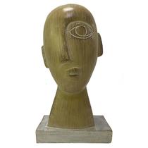Estátua Elegante Decorativa em Resina na Cor Marrom BTC