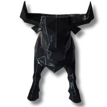 Estátua escultura decorativa touro enfeite moderno preto Estátua escultura decorativa touro enfeite moderno preto