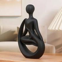 Estátua Escultura Minimalista Yoga para Decoração de Mesa Escritório 12CM Estátua Escultura Minimalista Yoga para Decoração de Mesa Escritório 12CM