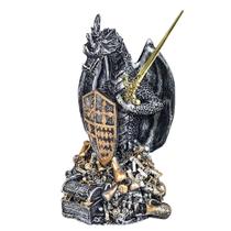 Estátua Escultura Resina Dragão Medieval Guardião Do Tesouro - Shop Everest