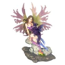 Estátua Fada dos Dragões - 29cm - Bosque dos Gnomos