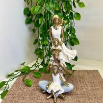 Estátua Família - 2 Meninas