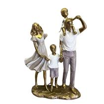 Estátua Família - 2 Meninos