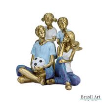 Estátua Família Lazer com Filhos