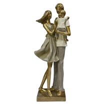 Estátua Família Pai Mãe E Filho Enfeite De Resina Decorativa Estátua Família Pai Mãe E Filho Enfeite De Resina Decorativa
