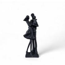 Estátua Família Pintado de Preto Gesso Enfeite de Luxo Escritório Sala Quarto VÁRIAS VARIEDADES