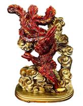 Estátua Fenix Ave de Fogo Mitologia Enfeite Decoração