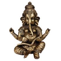Estátua Ganesha Grande Com Livro Decorações Resina Estátua Ganesha Grande Com Livro Decorações Resina