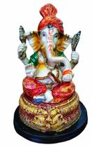 Estátua Ganesha Hindu Sorte Prosperidade Sabedoria Decor 14cm - Althea Arte Decor