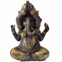 Estátua Ganesha Yoga Prosperidade (14cm) - Yoga - Relaxar e Meditar