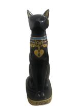 Estátua Gato Egipcio Bastet Preto Fertilidade- Grande