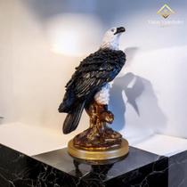 Estátua Gavião Águia Espanta Pombos Realista Proteção Estilo Ideal para Ambientes Externos AVB DECOR