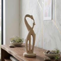 Estátua Girafa Decorativa Quarto E Sala Off White Tons Neutros AVB DECOR Estátua Girafa Decorativa Quarto E Sala Off White Tons Neutros AVB DECOR