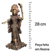 Estátua Hécate Tocha 2 - Decoração Esotérica Em Resina