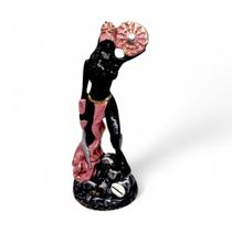 Estátua Imagem Oba Prosperidade e Força Interior 15 cm Estátua Imagem Oba Prosperidade e Força Interior 15 cm