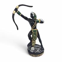Estátua Imagem Oxossi Protetor e Guia de Caminhos 15 cm
