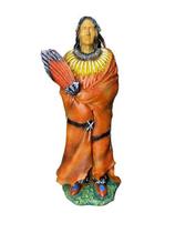 Estátua Índio Cacique - Decoração Resina