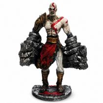 Estátua kratos resina decorativa colecionável