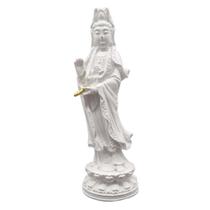 Estátua Kuan Yin Branca em Resina (20cm) Estátua Kuan Yin Branca em Resina (20cm)
