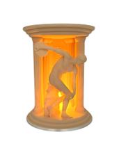 Estátua Luminária Escultural Hermes Elegância e Mitologia em um Só Toque!