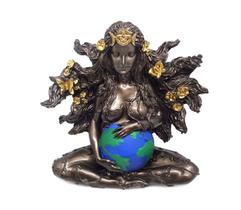 Estátua Mãe Terra Gaia Escultura Decorativa Wicca Pachamama