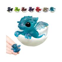Estátua Mini 3D De Dragão Recém-Nascido Em Ovo, Pequena Figura De Dragão Em Resina Transparente Estátua Mini 3D De Dragão Recém-Nascido Em Ovo, Pequena Figura De Dragão Em Resina Transparente
