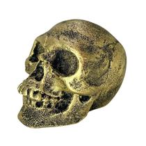 Estatua Mini Cabeça Caveira Escultura Decoração Halloween