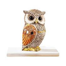 Estátua Moderna De Coruja Fofa, Decoração Compacta Para Mesa De Escritório E Estante, Escultura