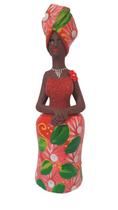 Estátua Mulher Nordestina Escultura Cerâmica Caruaru Bl Glit - Decorar a Casa