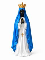 Estátua Nossa Senhora Aparecida Colorida 26cm Imagem Religiosa Decorativa em PLA 3D Estátua Nossa Senhora Aparecida Colorida 26cm Imagem Religiosa Decorativa em PLA 3D