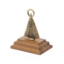 Estátua Nossa Senhora Aparecida Pequena com Pedestal - Linda Devoção Estátua Nossa Senhora Aparecida Pequena com Pedestal - Linda Devoção
